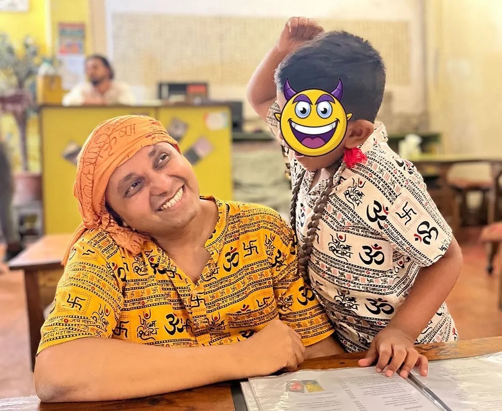 masti with kid